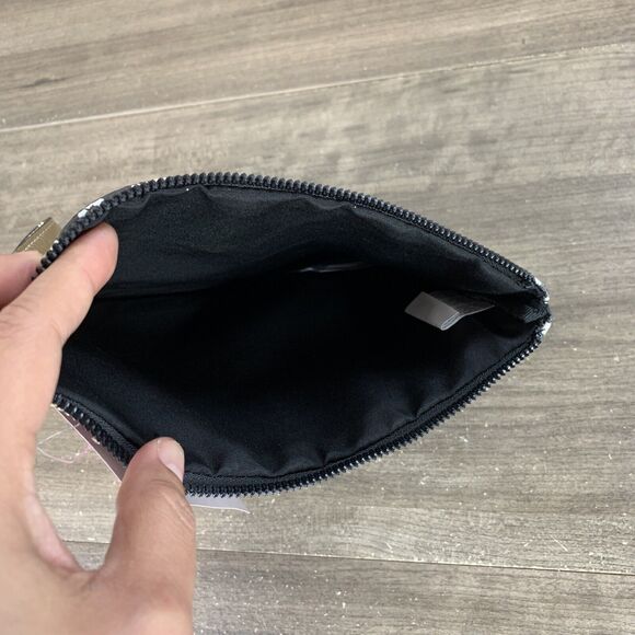 Betsey Johnson Be a Nice Human Floral Print Wristlet Pouch, Black Multi, - Picture 6 of 10